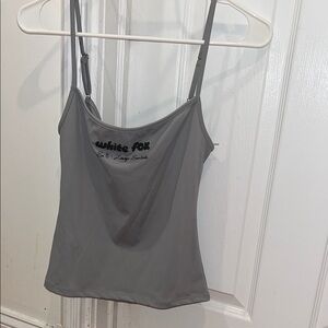 White Fox Boutique Gray Sleeveless Crop Camisole